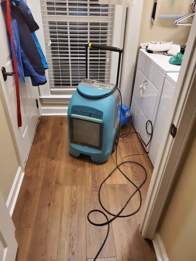 Commercial dehumidifier deployed for Flood Damage Cleanup in Fargo